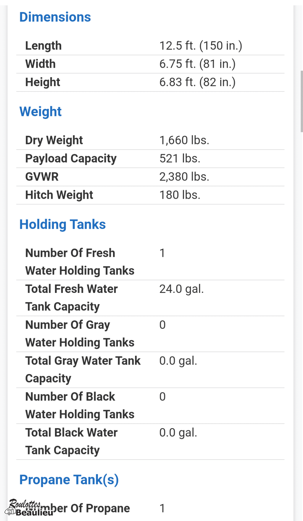 Roulotte Braxton Creek Bushwacker 12sk 2023 - Roulottes Beaulieu