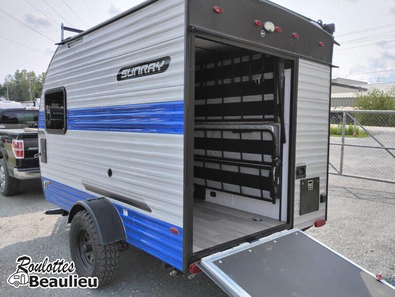 Roulotte Cargo SunSet Park Rv. SunRay 139t 2026 (100watts panneau solaire)